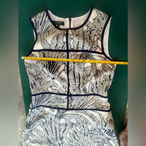 Lafayette 148 New York Damaris Tropical Print Fil Coupe Damaris Size 8 Women's - Picture 11 of 12